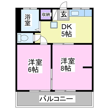 カーサ徳寿の物件間取画像